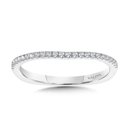Curved Diamond Wedding Band - R2200BW