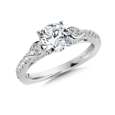 Winged Diamond Engagement Ring