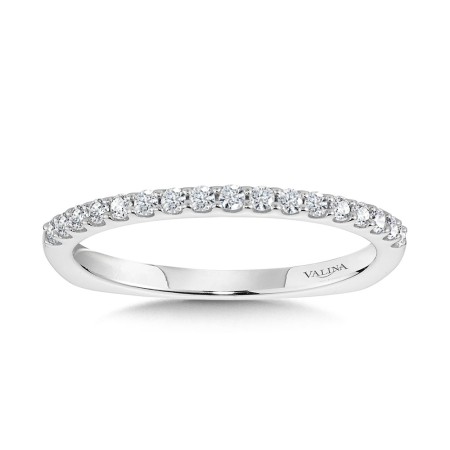 Straight Diamond Wedding Band | R2211BW | Valina Wedding Band
