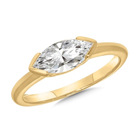 Marquise Diamond Solitaire Engagement Ring