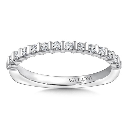 Stackable Bar-Set Diamond Wedding Band 