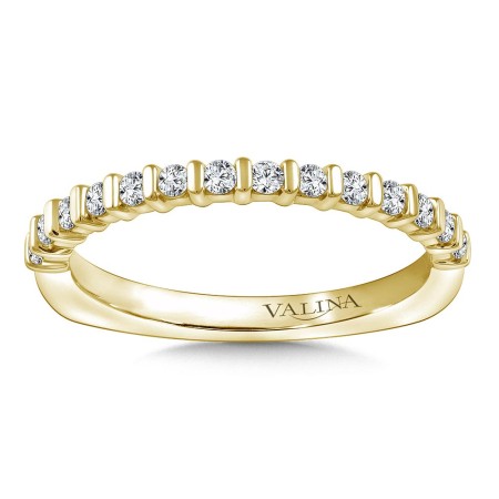 Stackable Bar-Set Diamond Wedding Band 