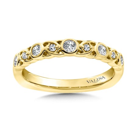 Decorative Stackable Diamond Wedding Band