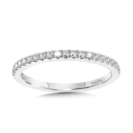 Straight Diamond Wedding Band - R2292BW-SR - Valina Wedding Band