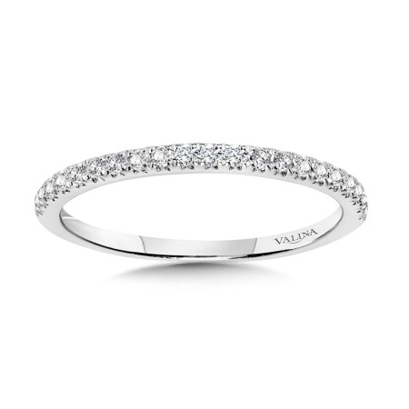 Valina Round - Straight Diamond Wedding Band - R1145BW-SR