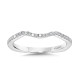 Curved Diamond Wedding Band - R1102BW - Valina Wedding Band