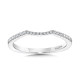 Curved Diamond Wedding Band