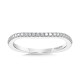 Curved Diamond Wedding Band