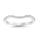 Curved Diamond Wedding Band