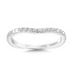 Curved Diamond Wedding Band