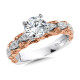 Vintage Layered Diamond Engagement Ring