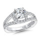 0.63 ct. tw. diamond engagement ring setting perfect for a 1 carat center diamond.