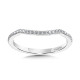Curved Diamond Wedding Band - R2259BW-SR - Valina Wedding Band