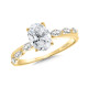 Oval-Cut Diamond Engagement Ring