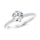 Straight Six-Prong Diamond Engagement Ring