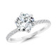 Six-Prong Straight Diamond Engagement Ring