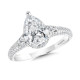 Pear-Cut Diamond Tapered Engagement Ring