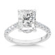 Radiant-Cut Diamond Straight Engagement Ring