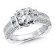 14K White Gold Diamond Engagement Ring | R9223W | Valina Engagement Ring