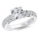 14K White Gold Diamond Engagement Ring | R9293W | Valina Engagement Ring