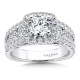 Cushion Halo Engagement Ring