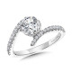 Valina - Hidden Halo Bypass Diamond Engagement Ring - R2270W-SR