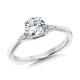 Valina Tapered Diamond Engagement Ring - R1102W