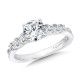 Valina Tapered Straight Diamond Engagement Ring - R1089W