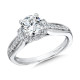 Valina Vintage Milgrain Diamond Engagement Ring - R1070W