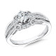 Valina Vintage Six-Prong Milgrain Diamond Engagement Ring - R1067W