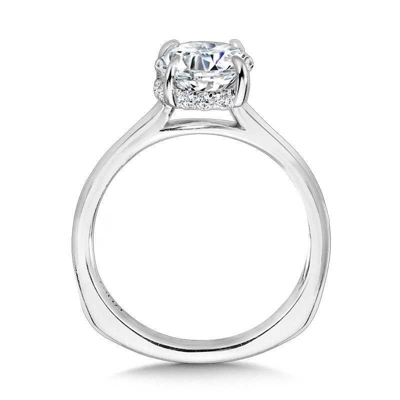 Verzoenen Onbevredigend Verzending Floating Hidden Halo Solitaire Diamond Engagement Ring | R2307W | Valina Engagement  Ring
