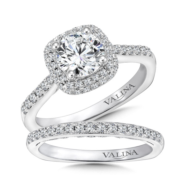 Cushion Shape Halo Diamond Engagement Ring