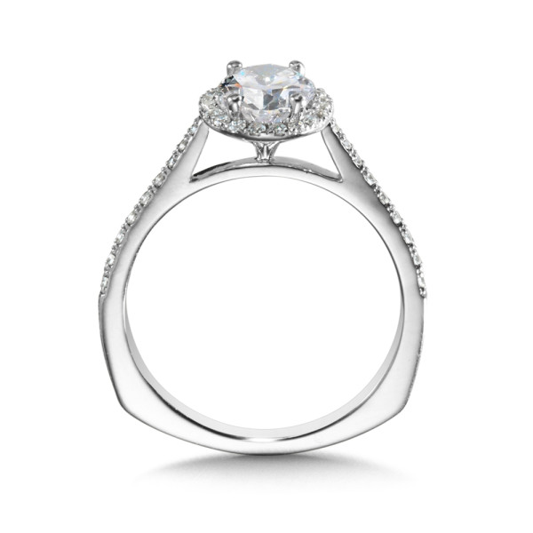 Diamond Halo Engagement Ring