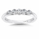 Diamond and 14K White Gold Wedding Ring 