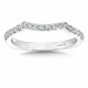 Diamond and 14K White Gold Wedding Ring 