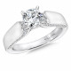 Diamond Engagement Ring With Diamonds In The Sides Of The Band | R9069W | Valina