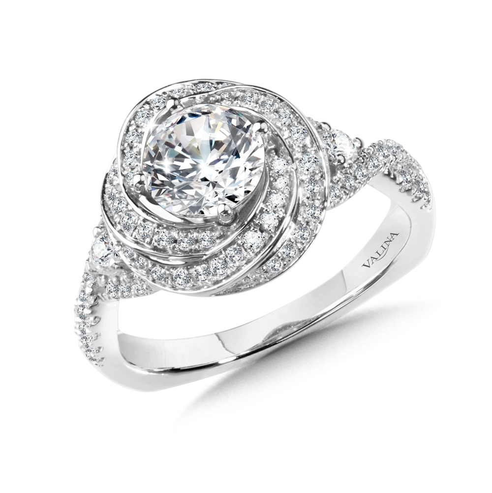 Halo Engagement Rings - R1011W