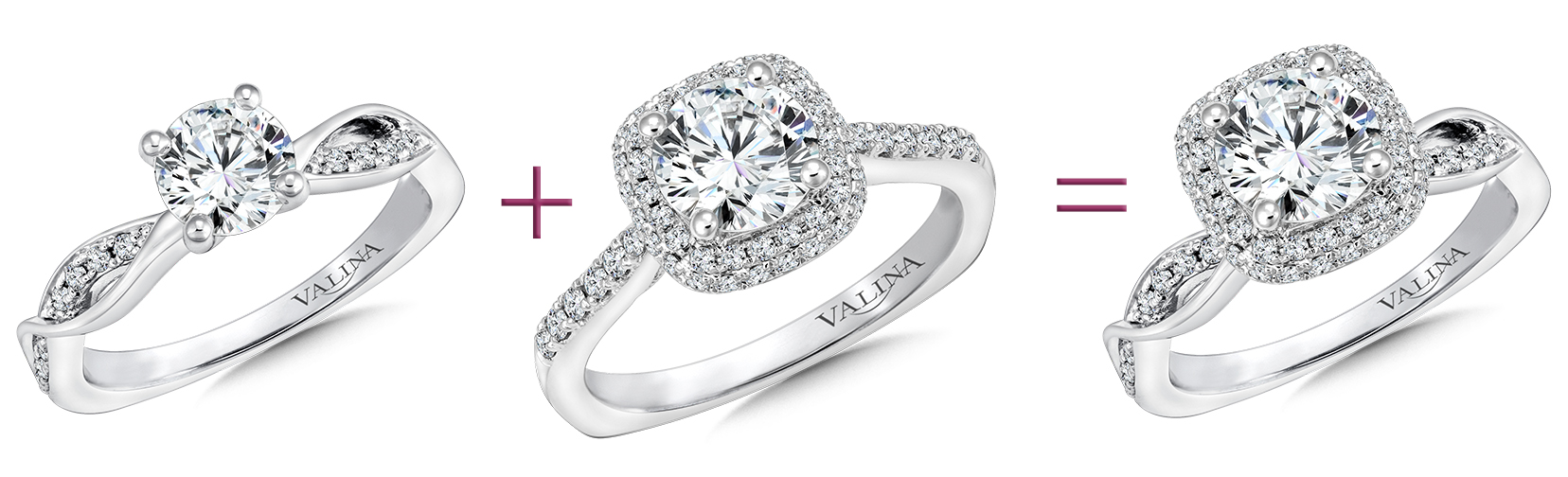 Blend two styles to create a custom engagement ring.