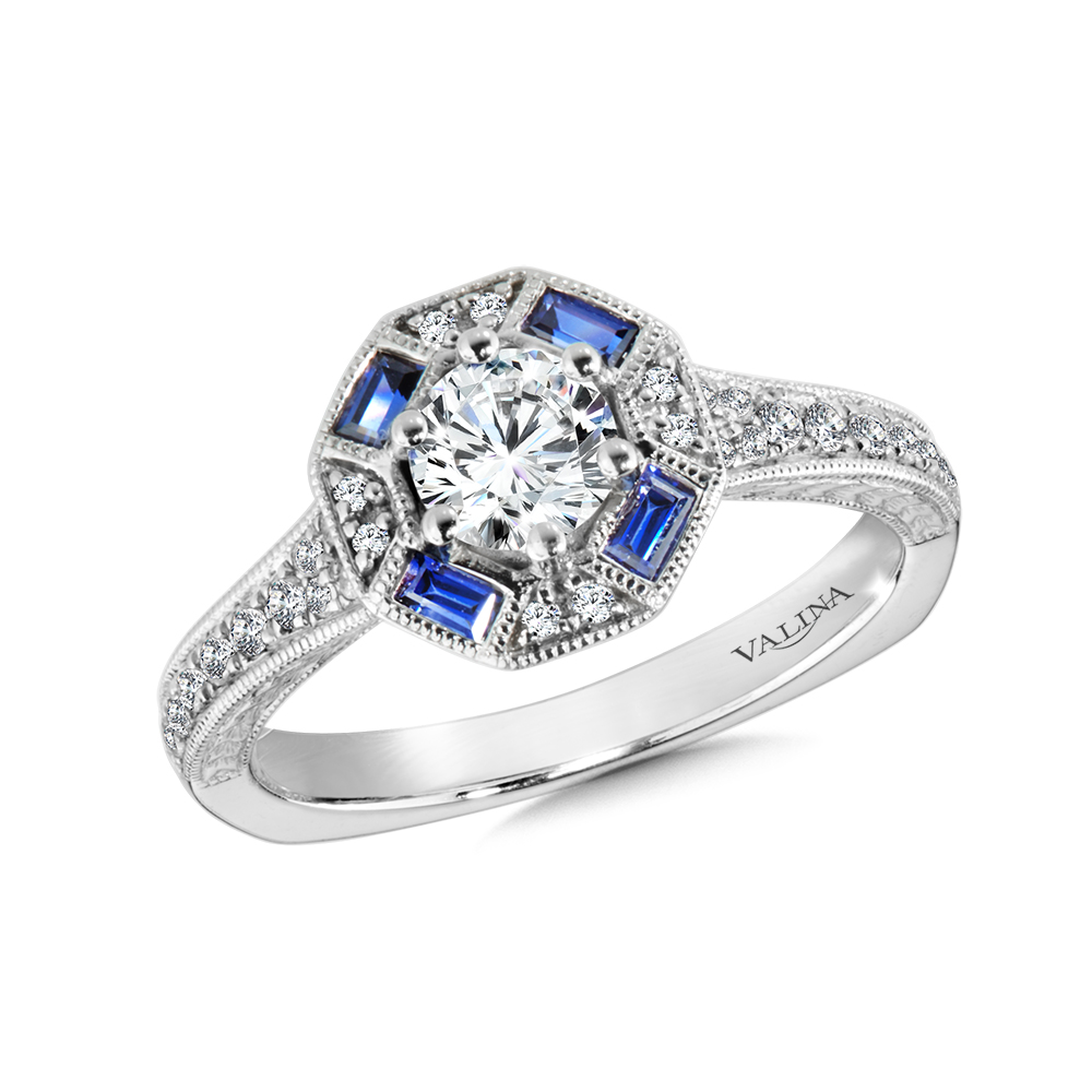 Halo Engagement Rings - RQ9926W-BSA
