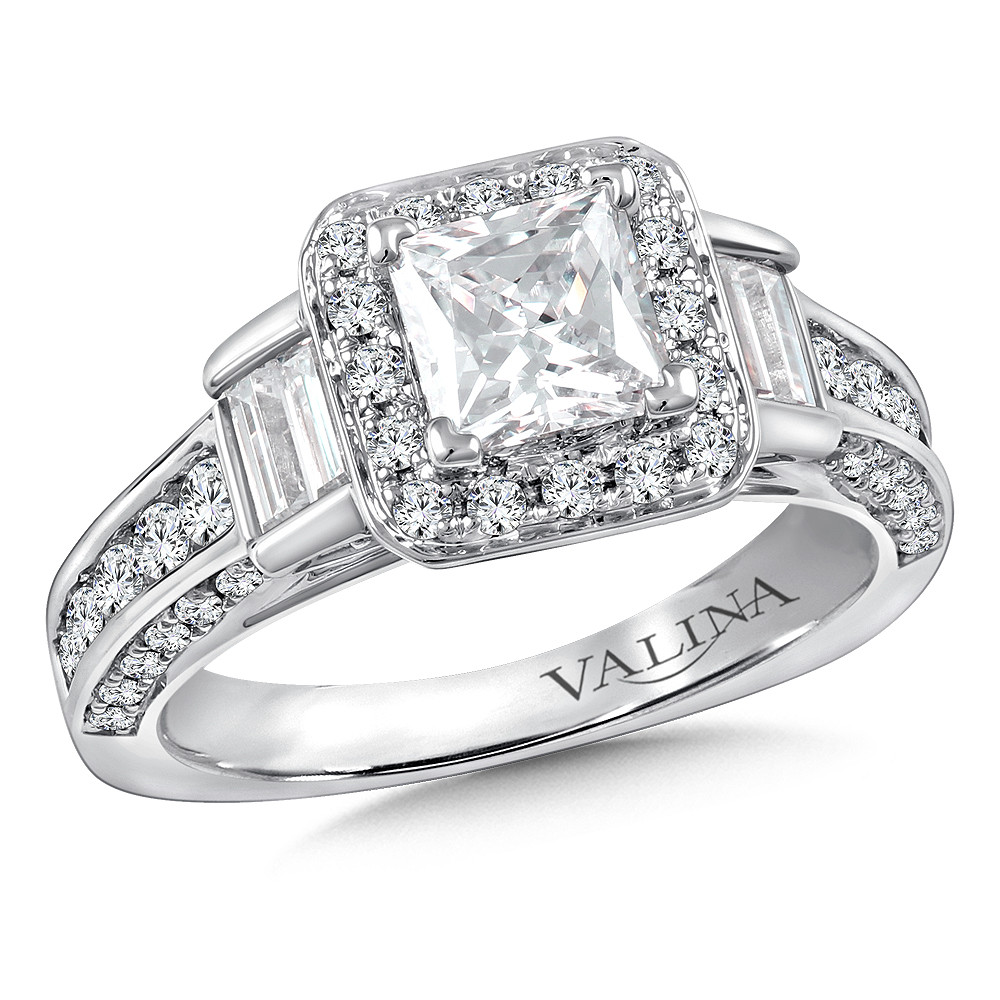 Princess Cut Engagement Ring by Valina - R9859W