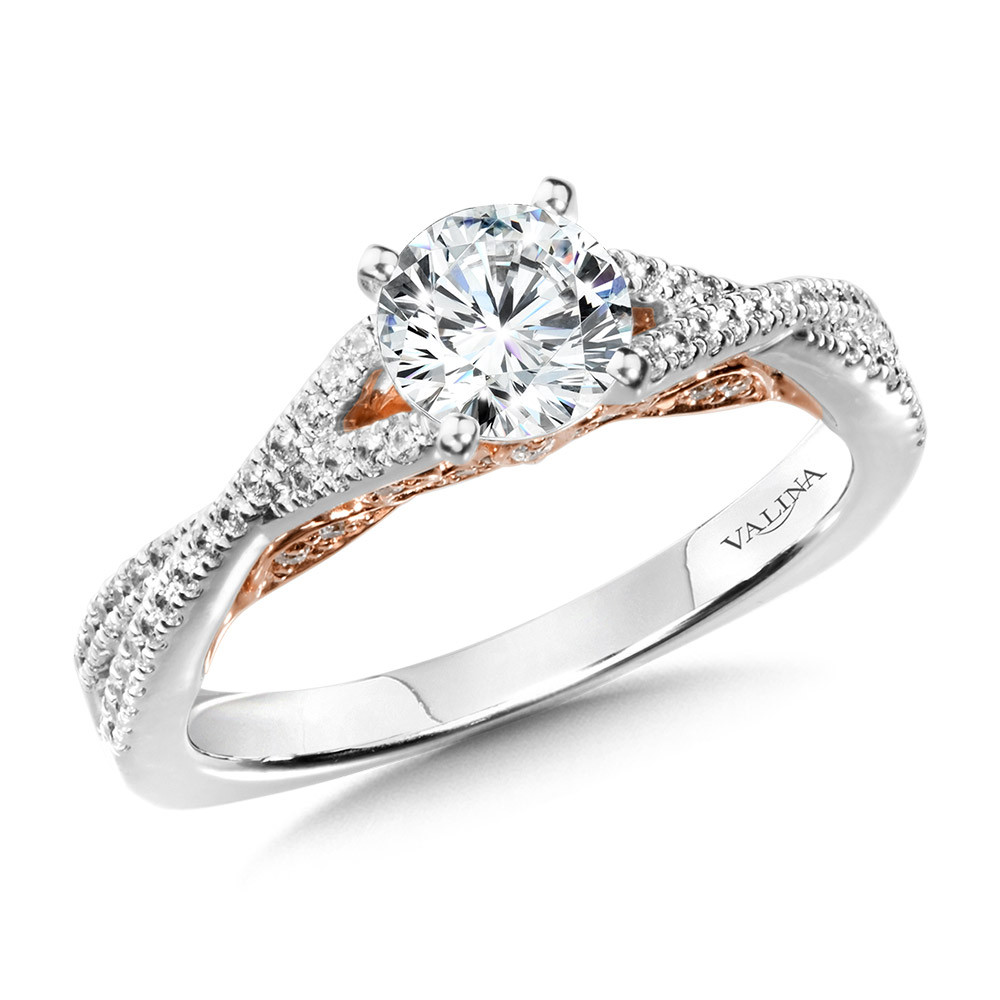 Split Shank Style Engagement Ring - R1009WP