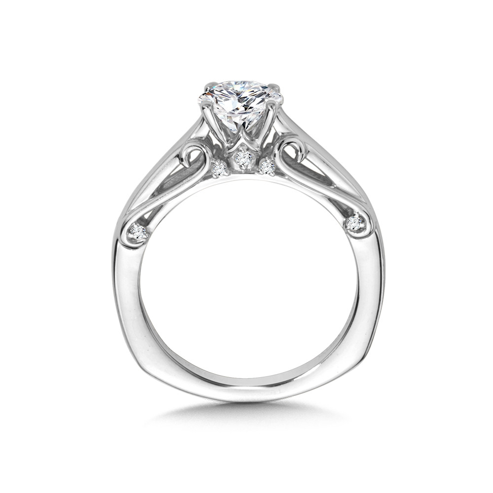 Solitaire Diamond Engagement Ring - R1042W - Valina Bridal