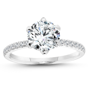 Straight Style Engagement Rings